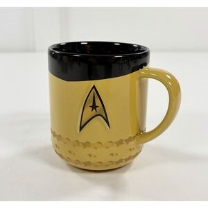 NWT Hallmark 2022 Star Trek Captain Kirk Uniform Mug Gold Command Ceramic 12oz